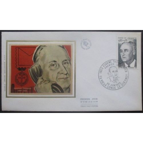 France Fdc Eugène Thomas 28-06-75 Vieux Condé