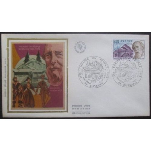 France Fdc Théatre De Bussang 09-08-75 Bussang