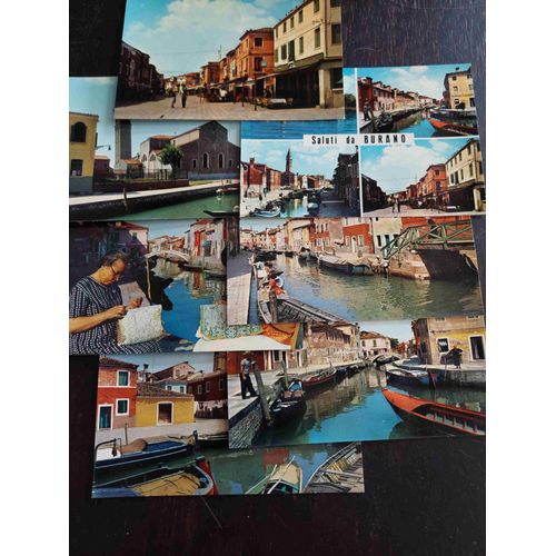 Lot De 7 Cartes Postales, Neuves, De Burano Italie Italia