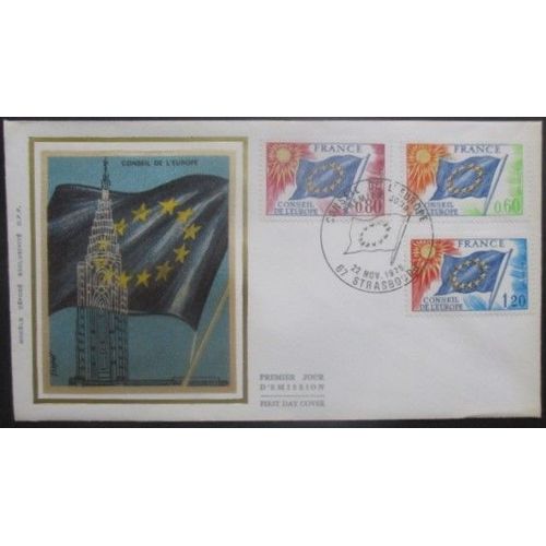 France Fdc Conseil De L'europe 22-11-75 Strasbourg
