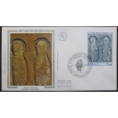France Fdc Art Roman 24-01-76 St Genis