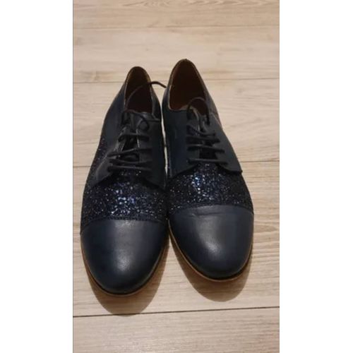 Chic Et Confortables État Couleur Bleu Marine Élégant Avec Des Accents Scintillants. Idéaux Pour Le Bureau, Les Sorties Ou Les Occasions Spéciales, Alliant Confort Et Sophistication. Semelle Souple Po - 41