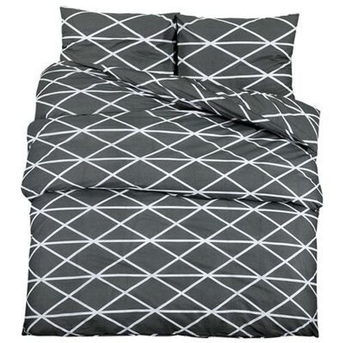 Ensemble De Housse De Couette Gris 260x240 Cm Coton