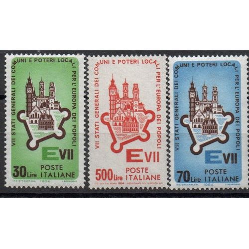 Italie Timbres Conférence Des Villes 1964