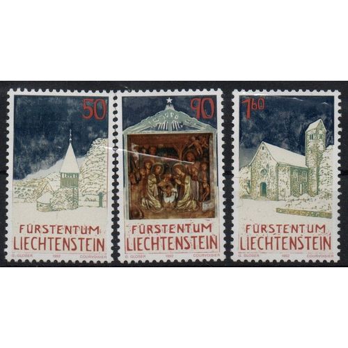 Liechtenstein Timbres Noël 1992