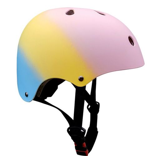 Casque Vélo Pour Enfants Filles Et Garçons, Réglables Casques De Protection Pour Enfants De Couleurs Dégradée Pour Multi-Sports Cyclisme Skateboard Patinage Trottinette - S(51-54cm)
