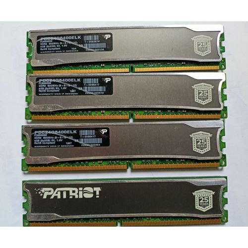 BARETTE MEMOIRE PATRIOT 16 GO DDR2 800 (4*4GO)