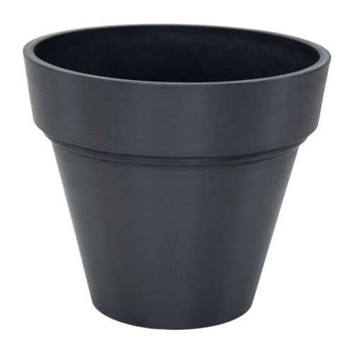 Pot de fleur - MEGA COLLECTIONS - Ecostone Planter - Ø 35 cm - H 30 cm - Noir