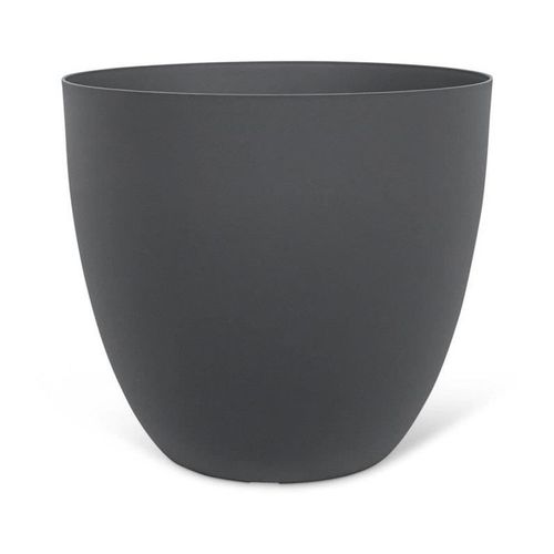 Pot De Fleurs - Garden Id - Phoenix Anthracite - 38 X 34 Cm - 100% Recyclé Et Recyclable - Résistant Au Gel Et Uv - Pour Extérieur
