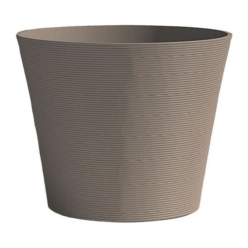 Pot De Fleurs - Garden Id - Green Care Sense Taupe - 40 X 34 Cm - Garantie De 10 Ans - 100% Recyclé - Résistance Uv Et Gel