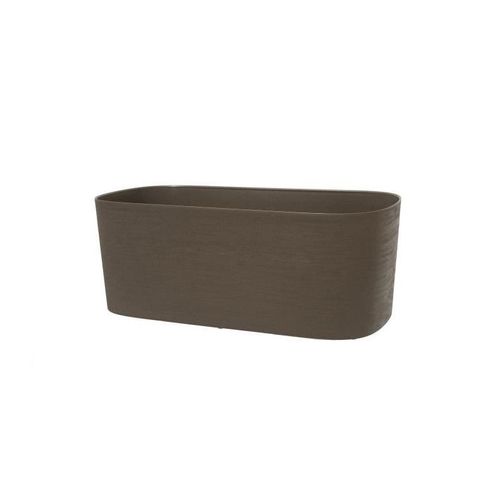 Jardiniere Avec Réserve D'eau - Garden Id Respect - Taupe 50 X 17 Cm - 100% Déchets Ménagers - 100% Recyclable - Surface Structurée.