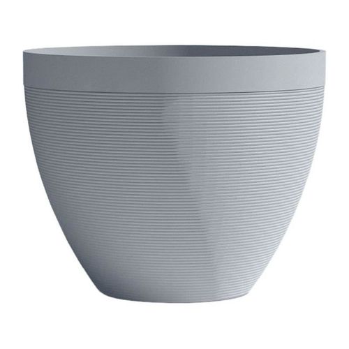 Pot De Fleurs - Garden Id - Green Care Impact Bleu-Gris - 40 X 31 Cm - Garanti 10ans - 100% Recyclé - Résistant Uv/Gel