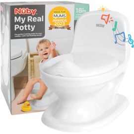 Nuby Dr. Talbot's - My Real Potty - Pot Pour Bébé Bruit De Chasse D'eau - Blanc