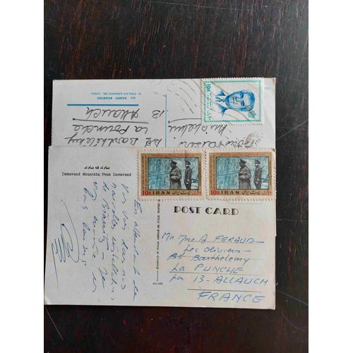 Lot De 2 Cartes Postales Écrites Et Timbrées De Hongrie