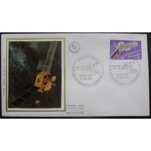 France Fdc Satellite Symphonie 26-06-76 Issy Les Moulineaux