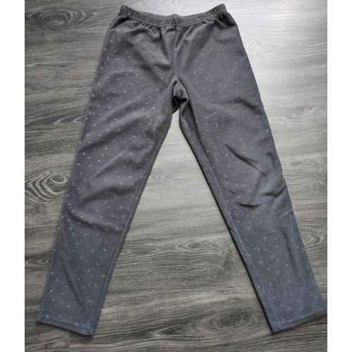 Pantalon Pyjama Polaire Gris Xs 14 Ans Kiabi