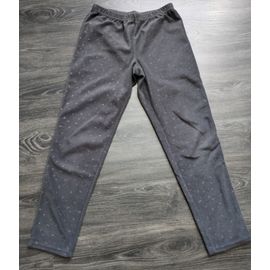 Pantalon Pyjama Polaire Gris Xs 14 Ans Kiabi