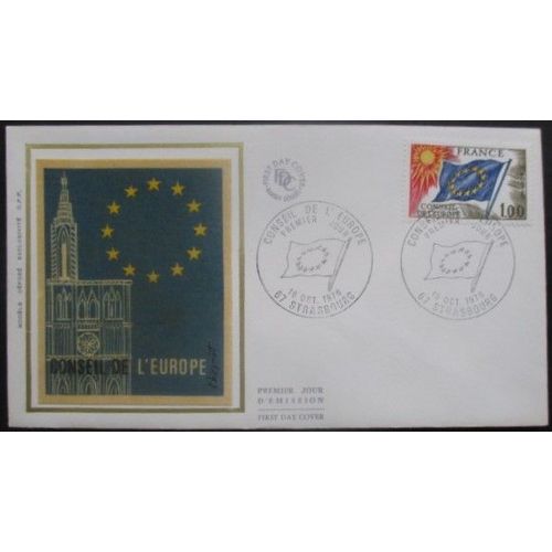 France Fdc Conseil De L'europe 16-10-76 Strasbourg