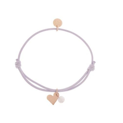 Bracelet De Maternité Violet Avec Coeur Proudmama