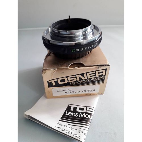 TOSNER bague d'adaptation d'objectif MINOLTA XD 2.8
