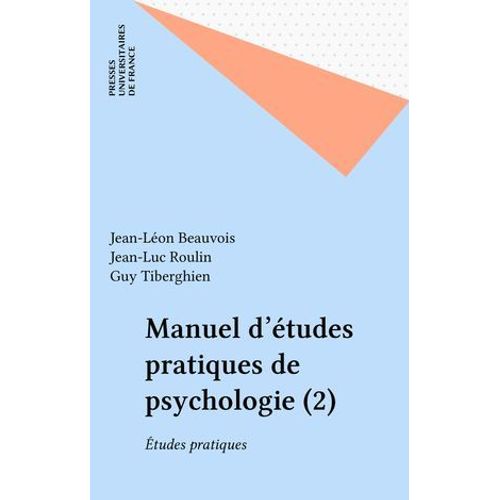 Manuel D'études Pratiques De Psychologie (2)