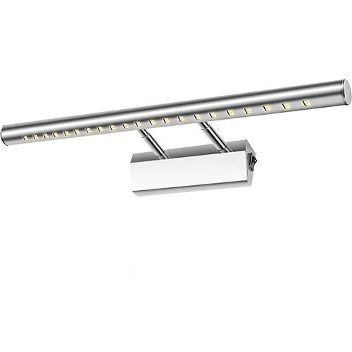 Lampe Miroir De Salle De Bain Applique Murale Lampe De Table Étanche Réglable 180 Avec Interrupteur En Acier Inoxydable Meubles D¿Éclairage Maquillage De Salle De Bain