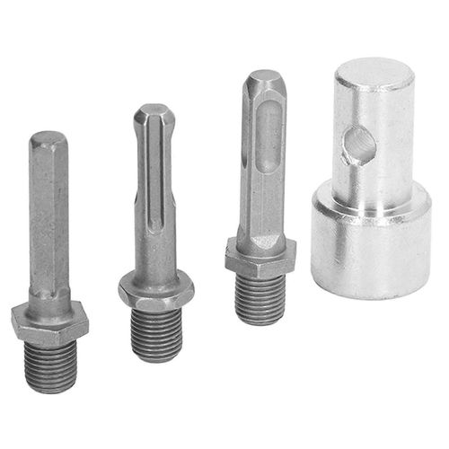 Adaptateur de tarière 1 à 3 Adaptateur de perceuse Mandrin rond en acier au carbone 2 fosses 2 fentes Connecteur de perceuse de tarière de jardin Outils de jardin