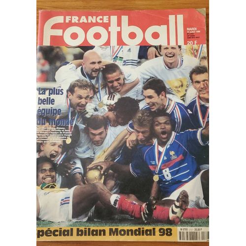 France Football N°2727 Du Mardi 14 Juillet 1998