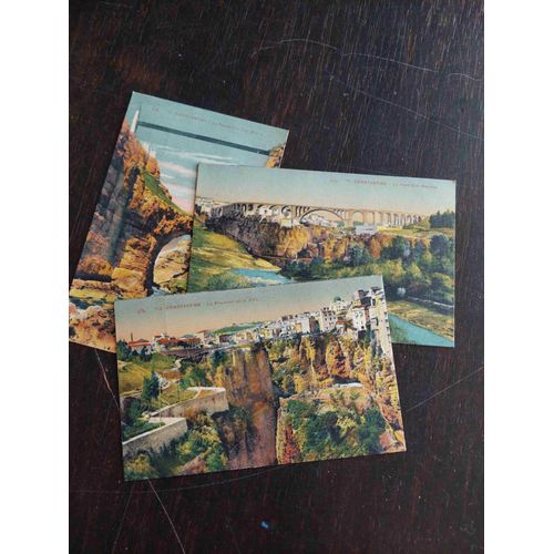 Lot De 3 Cartes Postales Anciennes Et Neuve D'algérie : Constantine