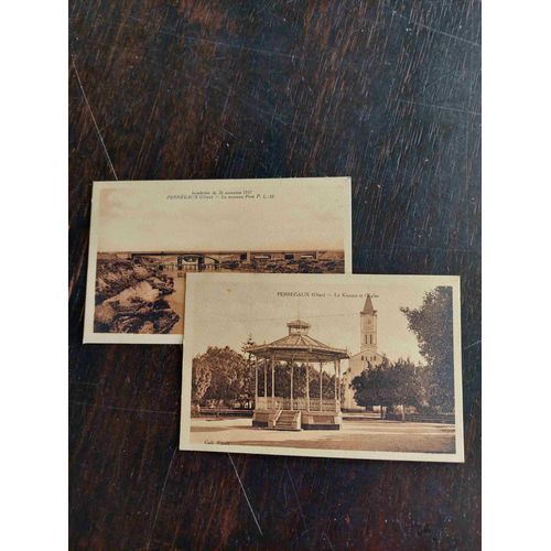 Lot De 2 Cartes Postales Anciennes Et Neuves D'algérie : Perrégaux / Oran, Inondation 1927