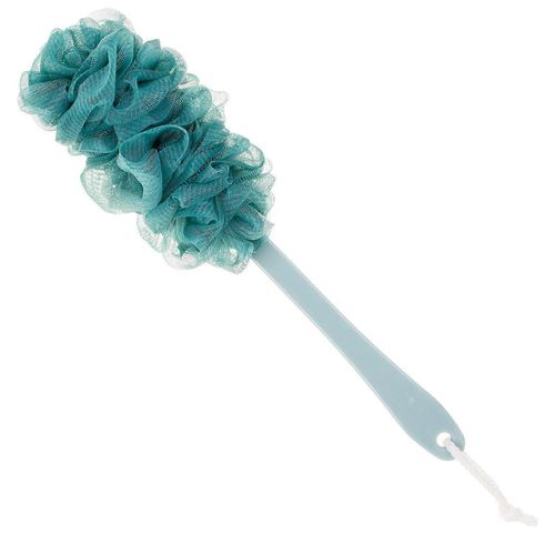 Récureur De Dos Pour La Douche,Brosse Pour Le Corps De Bain À Long Manche En Luffa,Éponge En Maille De Nylon Doux Pour La Douche,Luffa Sur Un Bâton Pour Hommes Et Femmes,Nettoyage Exfoliant 