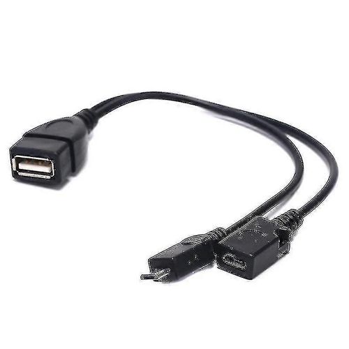 Otg Power Splitter Y Câble Micro USB Mâle Vers USB A Mâle Femelle Adaptateur Cordon Hfmqv
