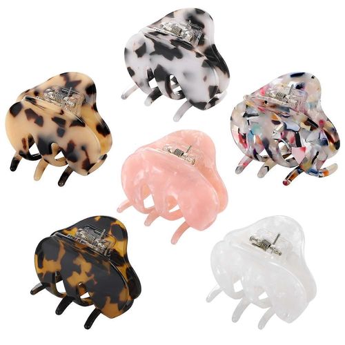 Hair Claw Clips For Women Girls - Tortoise Barrettes Acrylic Hair Jaw Clips