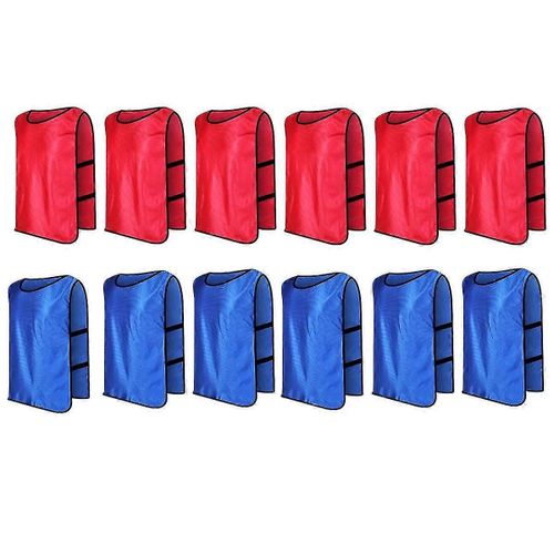 12 Pack Dodgeball Game Gilets Soccer Practice Maillots Gilets D¿Entraînement Gilet D¿Entraînement Pour Enfants Pour Le Jeu Extérieur Intérieur