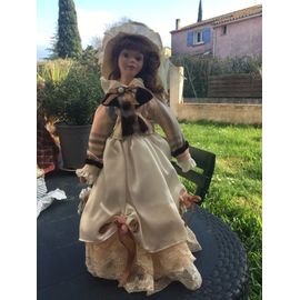 Grande Poupée Porcelaine Tenue 1920 35 Cm