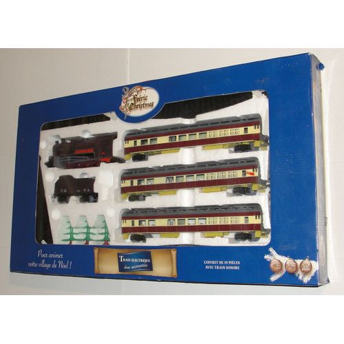 Train Electrique Feeric Christmas Sonore Lumineux De Noel By Jja 39 Pieces