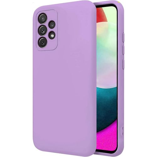 Coque Pour Samsung Galaxy A52 4ga52 5ga52s 5g 6.5"" Étui Rigide Lila Silicone Liquide Premium Doux Doublure Intérieure Microfibre Protège L'appareil Photo Antidérapant Résistant