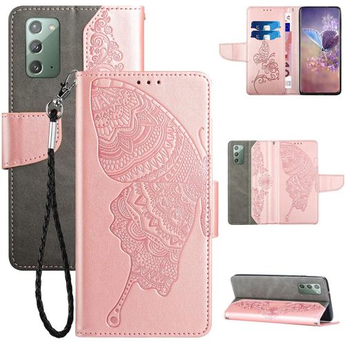 Coque Samsung Galaxy Note20, Etui En Cuir Pu Portefeuille Housse Coque Étui Housse En Cuir Flip Case Cover Houe En Cuir Pu Premium Etui À Rabat Und Flip Béquille,Pour Samsung Note20.