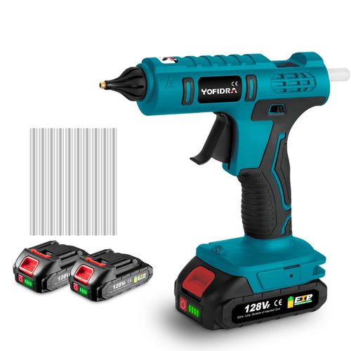 Pistolet a colle professionnel 260 avec 10 batons de colle 11 mm - Fourni avec 2 batteries et 1 chargeur