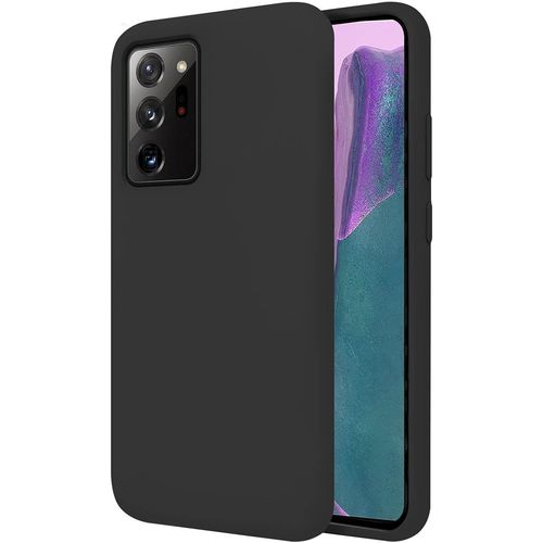 Coque Pour Samsung Galaxy Note20 Ultra Note 20 Ultra 5g 6.9"" Étui Rigide Noire Silicone Liquide Premium Doux Doublure Intérieure En Microfibre Protège L'appareil Photo Antidérapant