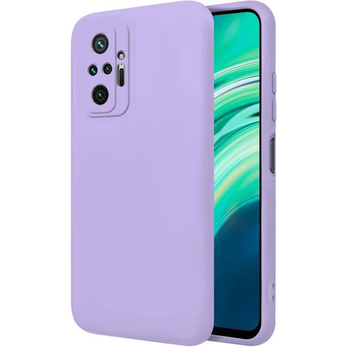 Coque Pour Xiaomi Redmi Note 10 Pro 6.67"" Étui Rigide Lila Silicone Liquide Premium Doux Doublure Intérieure En Microfibre Protège L'appareil Photo Antidérapant Résistant Saleté Rayures