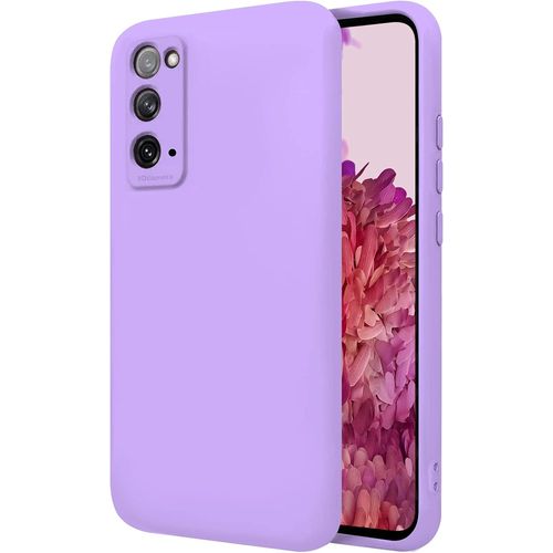 Coque Pour Samsung Galaxy S20 Fegalaxy S20 Fe 5g 6.5"" Étui Rigide Lila Silicone Liquide Premium Doux Doublure Intérieure En Microfibre Protège L'appareil Photo Antidérapant Résistant