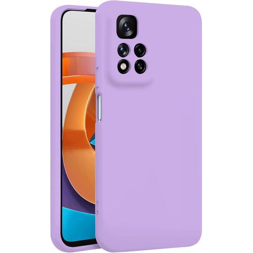 Coque Pour Xiaomi Redmi Note 11 Pro+5g 6.67"" Étui Rigide Lilas Silicone Liquide Doux Doublure Intérieure Microfibre Protège La Caméra Antidérapant Résistant Rayures