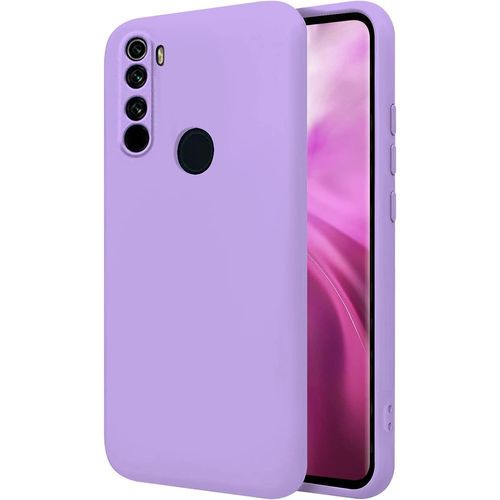 Coque Pour Xiaomi Redmi Note 8t 6.3"" Étui Rigide Lila Silicone Liquide Premium Doux Doublure Intérieure En Microfibre Protège L'appareil Photo Antidérapant Résistant Saleté Rayures
