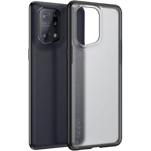 Coque Oppo Find X5 Fusion Fx Case Mince Et Léger, Robuste Antichoc Coque, Gel Bumper Et Coque Arrière Dure, Coque Pour Oppo Find X5 Noir
