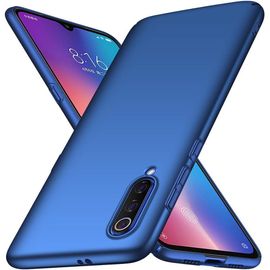 Coque Pour Xiaomi Mi 9, Pc Hard Case - Ultra Slim Dur Soyeux Scrub Shell Etui Hybride Anti-Choc Etui Housse Pour Xiaomi Mi 9 -Bleu
