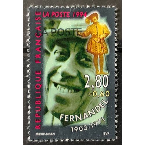 Personnages Célèbres - Fernandel 2,80+0,60 (Très Joli N° 2898) Obl - France Année 1994 - Brn83 - N16199