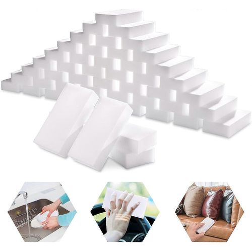 10 Pack Magic Sponges Eraser for Cleaning, Premium Reusable Melamine Sponge Scrubber Foam Cleaning Pads for Kitchen Dishes, Bathtub, Baseboard, Shoes