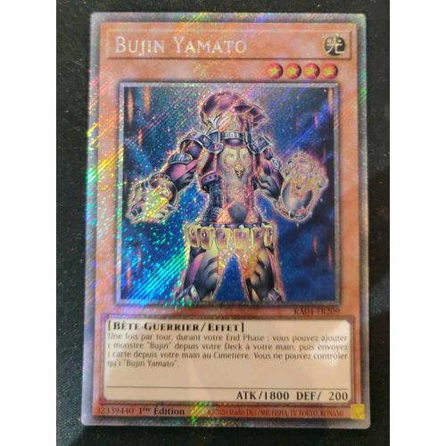 Yu Gi Oh Ra04 Fr209 Bujin Yamato Platinum Rare