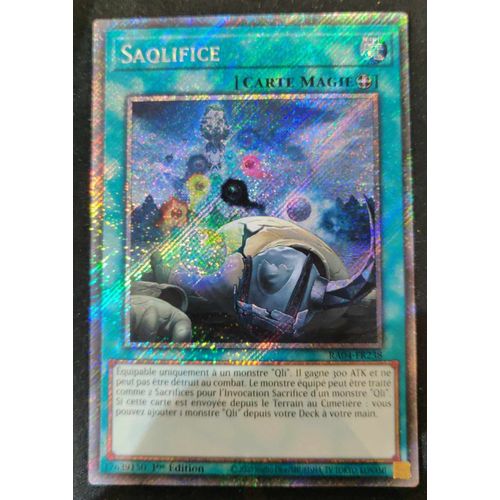 Yu Gi Oh Ra04 Fr238 Saqlifice Platinum Rare
